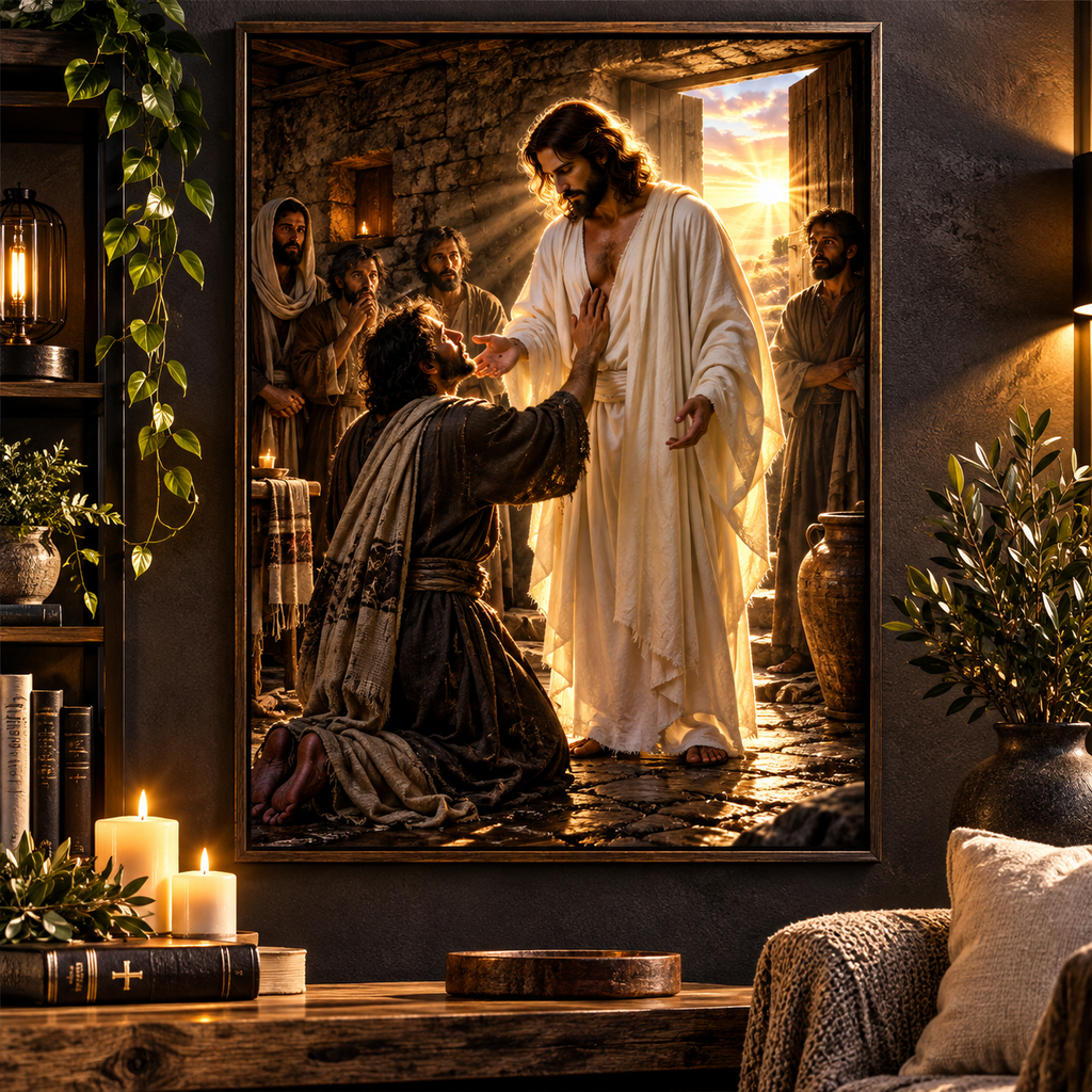 My Lord and My God Christian Wall Art | Doubting Thomas Poster
