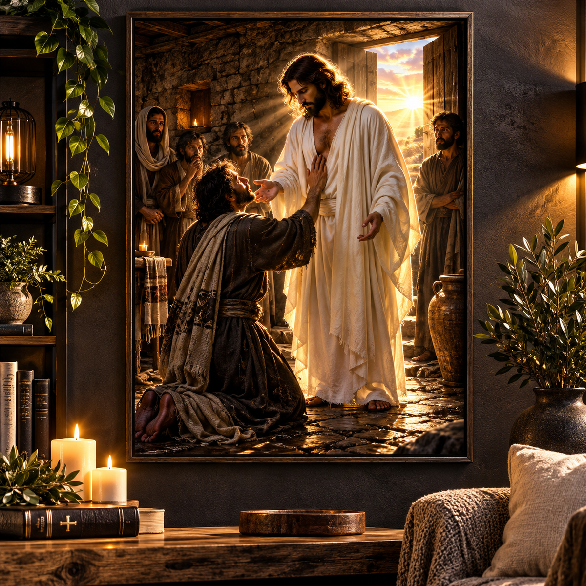 My Lord and My God Christian Wall Art | Doubting Thomas Poster