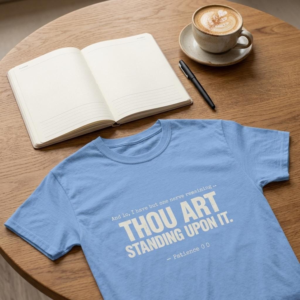 Funny Bible Verse Shirt, I Have But One Nerve Thou Art Standing On It Tee, Sarcastic Christian Gift, Religious Humor Shirt, Unisex Gift